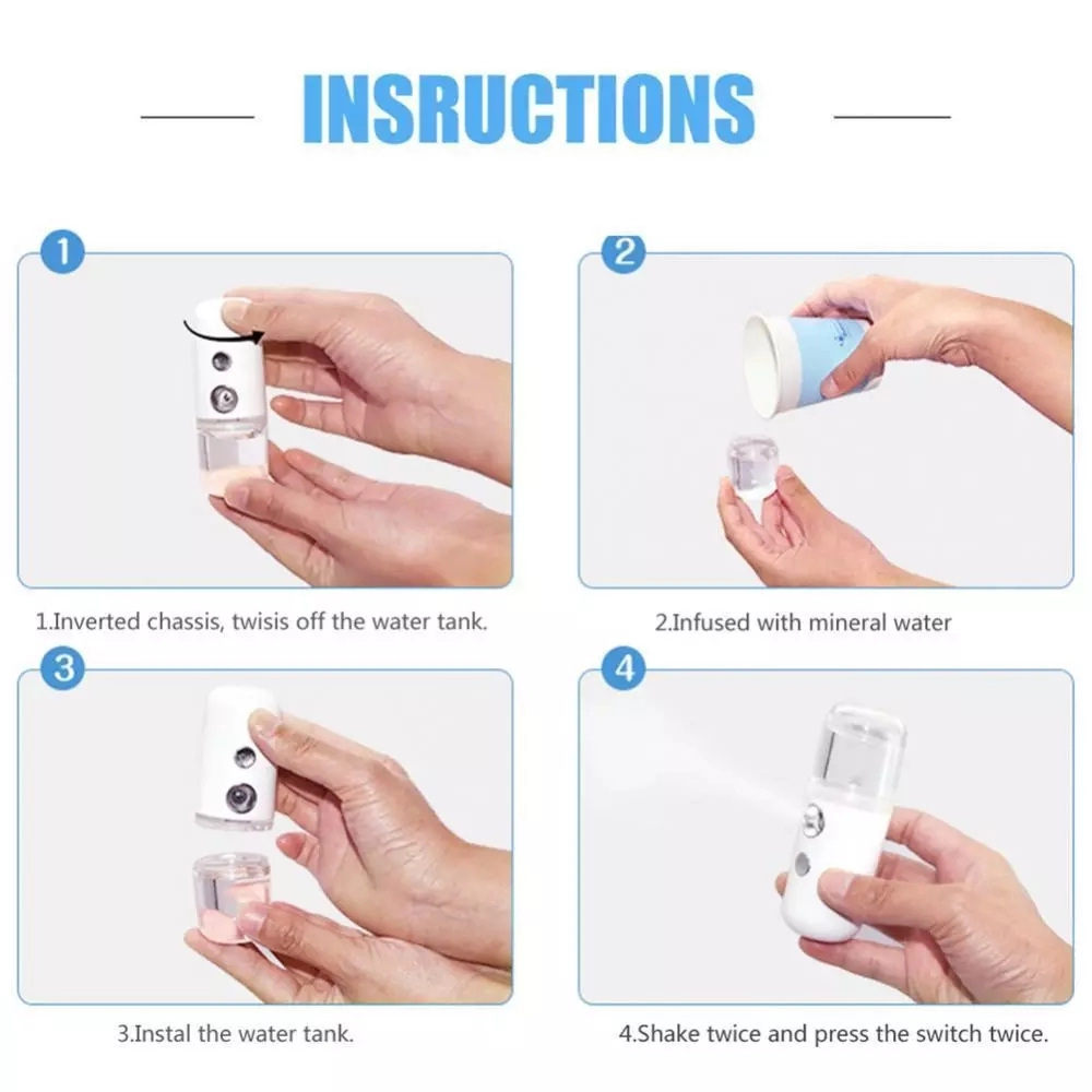 Nano Facial Mister Sprayer Por - Facial Steamer Nano recension och pris