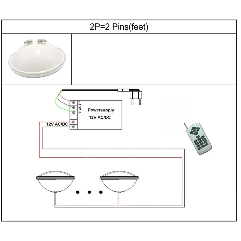 12W PAR56 RGB LED Underwater L - Xy Spa & Wellness George Town recension och pris