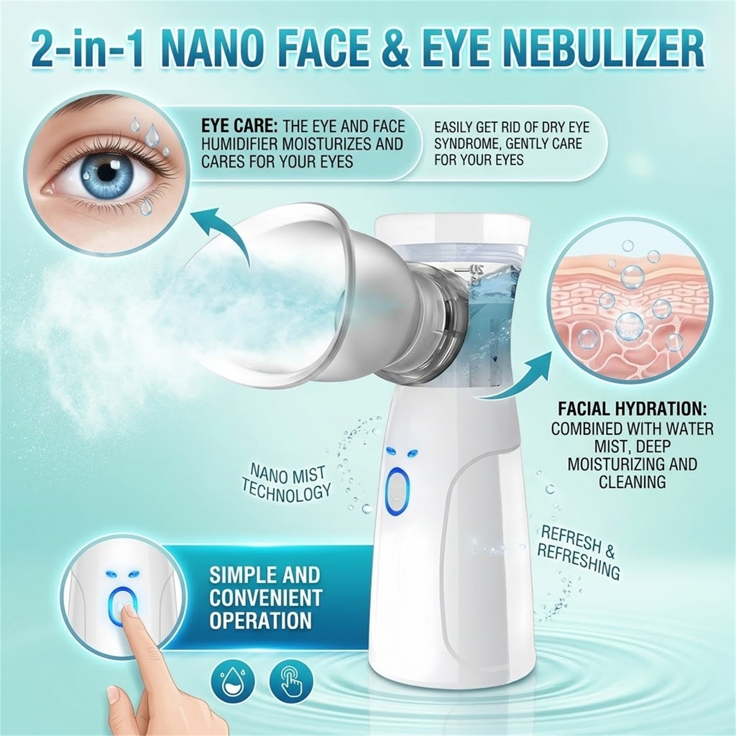 Handheld Facial Nano Mister Po - Facial Steamer Nano recension och pris